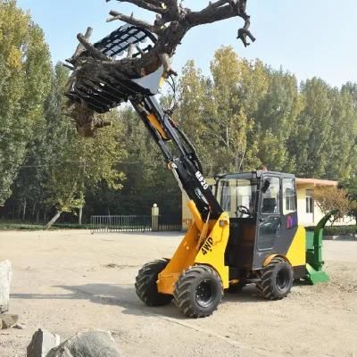 2ton Rotary Log Grapple Wheel Loader with Excavator Wood Grabber