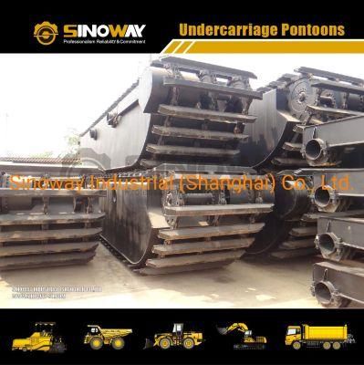 Hydraulic Amphibious Extendable Pontoons Undercarriage Pontoons for Cat Volvo Komatsu Excavator