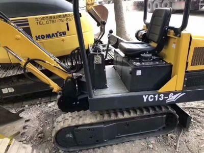 Chinese Brand Yuchai Second Hand Mini Excavator 1.3 Ton 1.3 T Yc13 for Farm Work