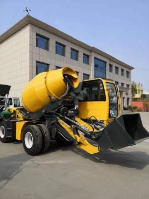 Factory Supplier 3.5 Cbm Self-Loading Concrete Mixer Truck for Mobile Remote Area Used Combined Machine