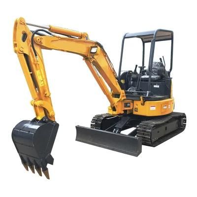 Fw35u Household Trencher Agricultural Small Digging Machine EPA Mini Excavators with Leveling Bucket 800mm for Sale