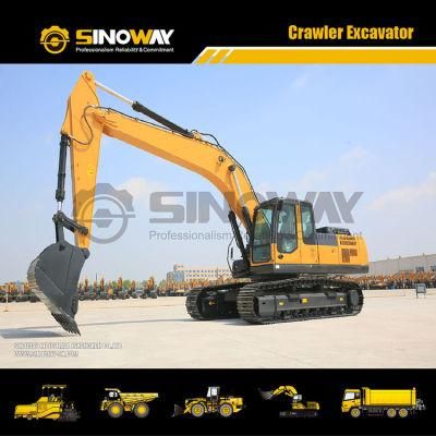China Hot 36t Excavator Swe360LC Tracked Excavator with Rock Bucket