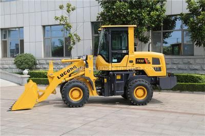 China Lugong New Design Mini Farm Tractor Loader Machine Agricultural Usage Mini Articulated Wheel Loader