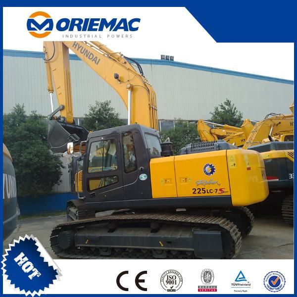 Top Brand Hyundai Construction Machinery 22 Tons RC Hydraulic Crawler Excavator R225LC-7 for Sale