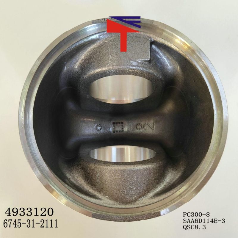 High Quality Diesel Engine Mechanical Parts Piston 4933120 6754-31-2111 for Excavator Parts PC300-8 Engine Parts SAA6d114 Generator Set