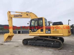 Japan Original Used Komatsu PC220-7 Crawler Excavator, Medium Size Komatsu PC220 PC200 Excavator