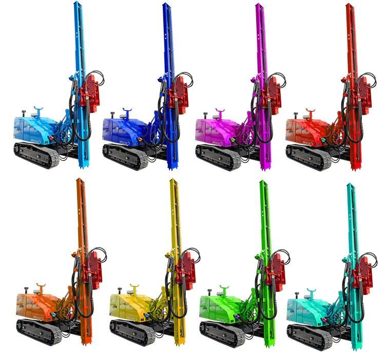 3m Hydraulic Rotary Press Piling Machine Road Construction Hydraulic Pile Driver / Solar Piling Machine for Mine