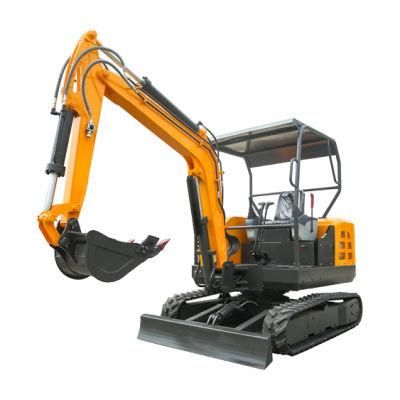 Construction Machinery EPA Engine Euro V 22.1kw 2.5t Mini Crawler Digger 3 Ton Mini Hydraulic Compact Excavator with 5% Discount