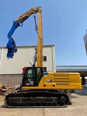 16.3-Meter Long 40-45ton Excavator Pile Driving Arm Has a Pile Driving Depth of 15-Meter