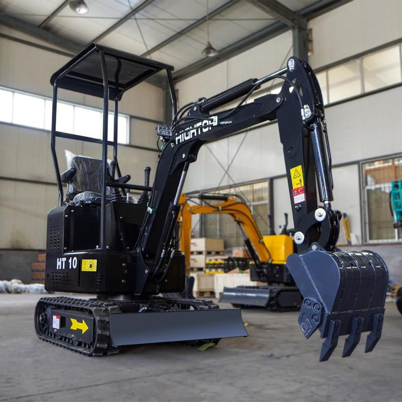 Chinese Ht10 Ton Crawler Small Digger Mini Excavator Price for Sale