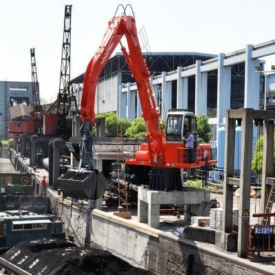 Bonny Wzd46-8c Stationary Electric Hydraulic Material Handler for Unloading Loose Material at Wharf From Ship Barge