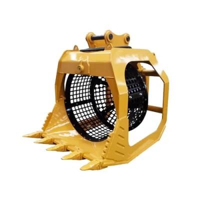 6-10 Tons Excavator Rotating Buckets with Screening Drum