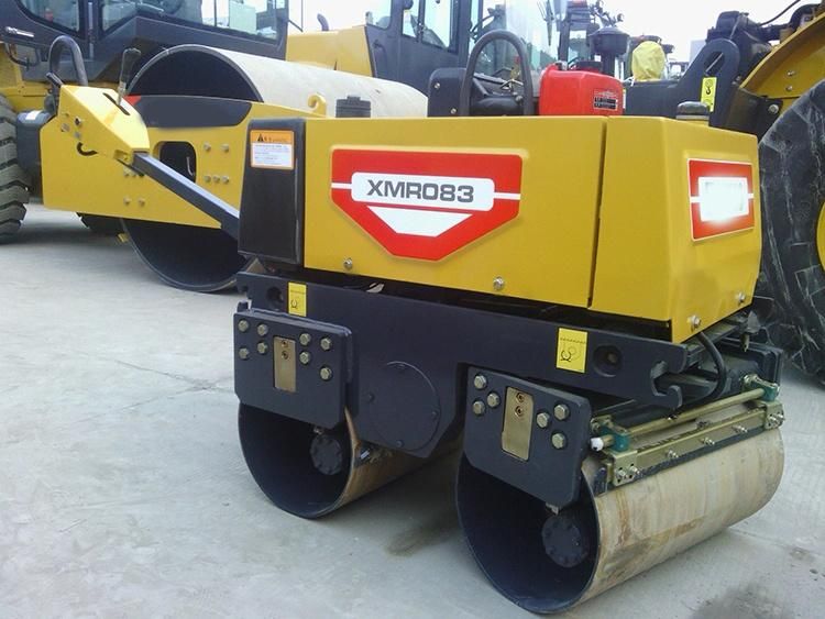 Xmr083 700kg Hand Mini Light Vibratory Double Drums Road Roller Compactor Price