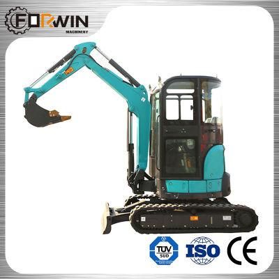 Fw30u (new) -Cabin Household Trencher Agricultural Small Digging Machine EPA Mini Excavators with Quick Hitch for Sale
