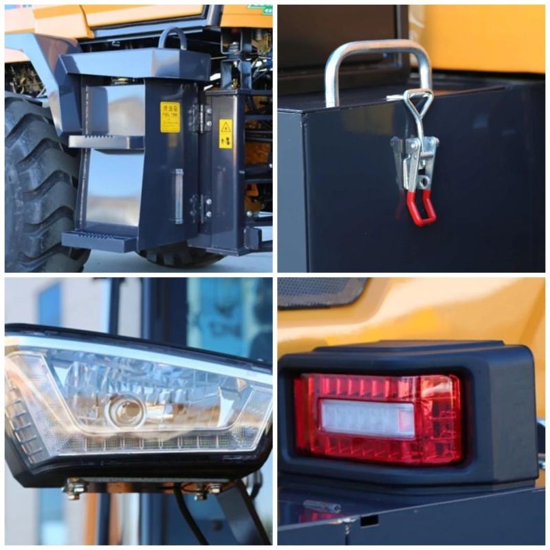 Lugong 2.2ton Mini Wheel Loader Compact Front End Loader Small Shovel Loader with Small Bucket