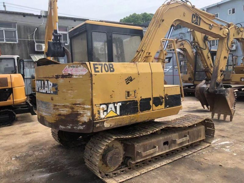 7t Used Caterpillar Mini Crawler E70b Excavator