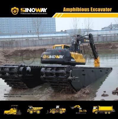 Competitive Price Amphibious Excavator Digger with Dredging Slurry Pump