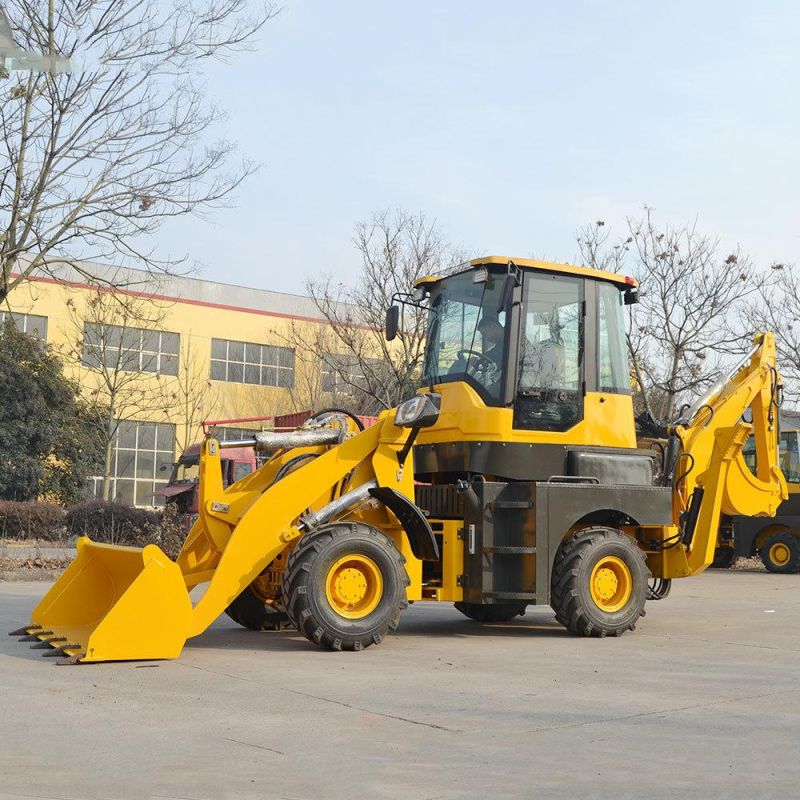 Chinese Four-Wheel Backhoe Loader Mini for Construction Machine