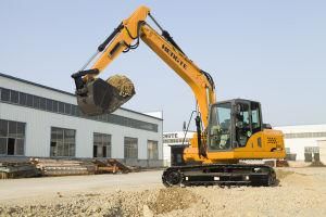 Hengte Factory Directly Supply 150 Crawler Type Track Excavators with Aircondation for Sale Ht150-7