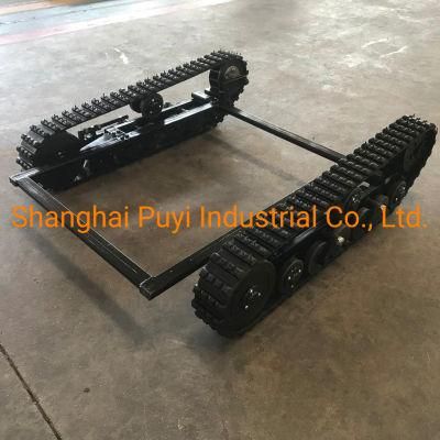 Rubber Track Moving Chassis Undercarriage Size 1100*894*285