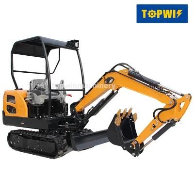 China Topwin 1.8ton Twe18 Small Mini Hydraulic Excavator Machine with Cheap Factory Price