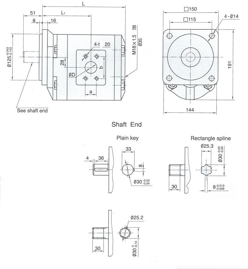 High Torque China Hydraulic Gear Motor Cmg with Low Noise