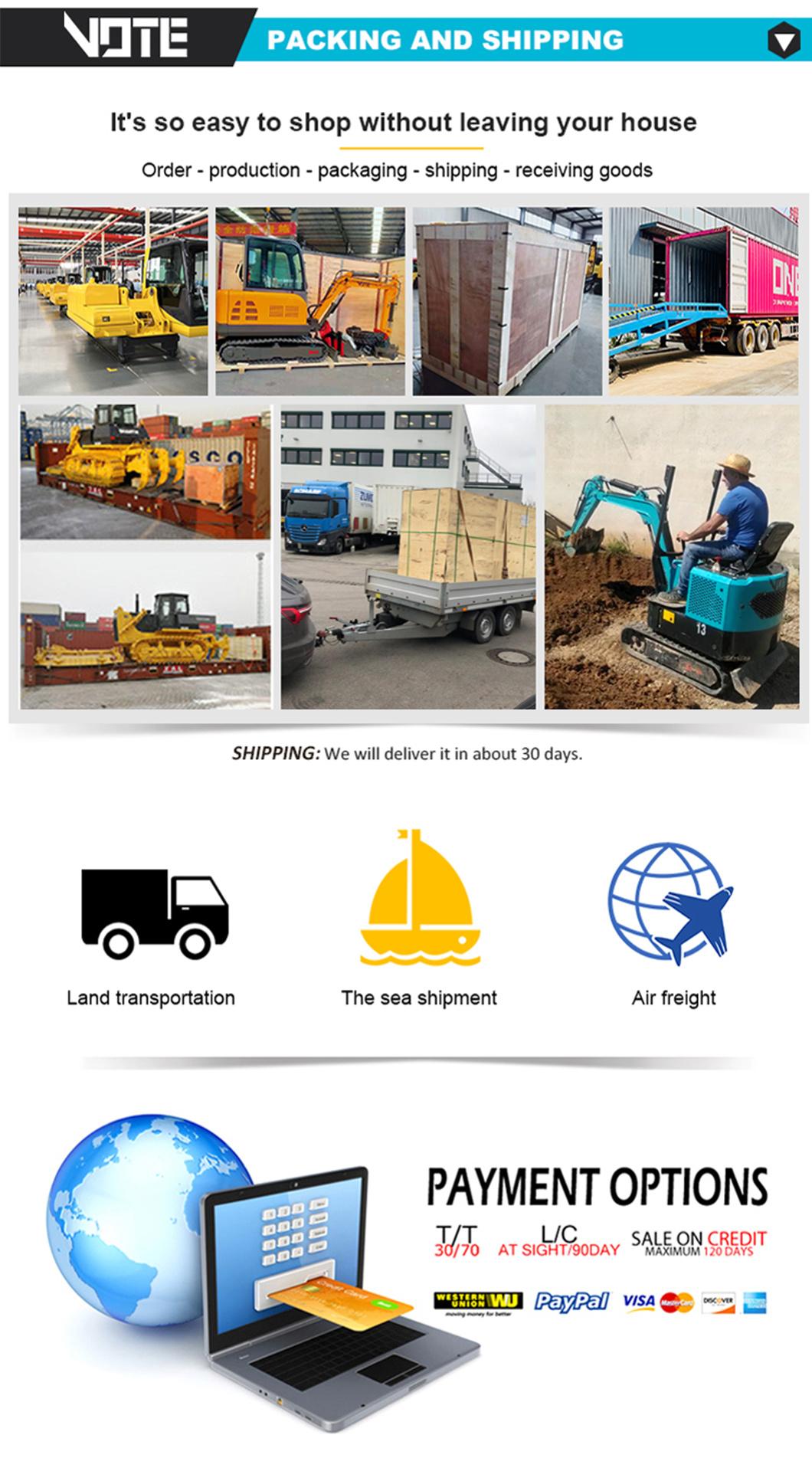Cheaper Price 1000kg Hydraulic Mini Excavator Digger Loader Chinese Mini Excavator for Sale