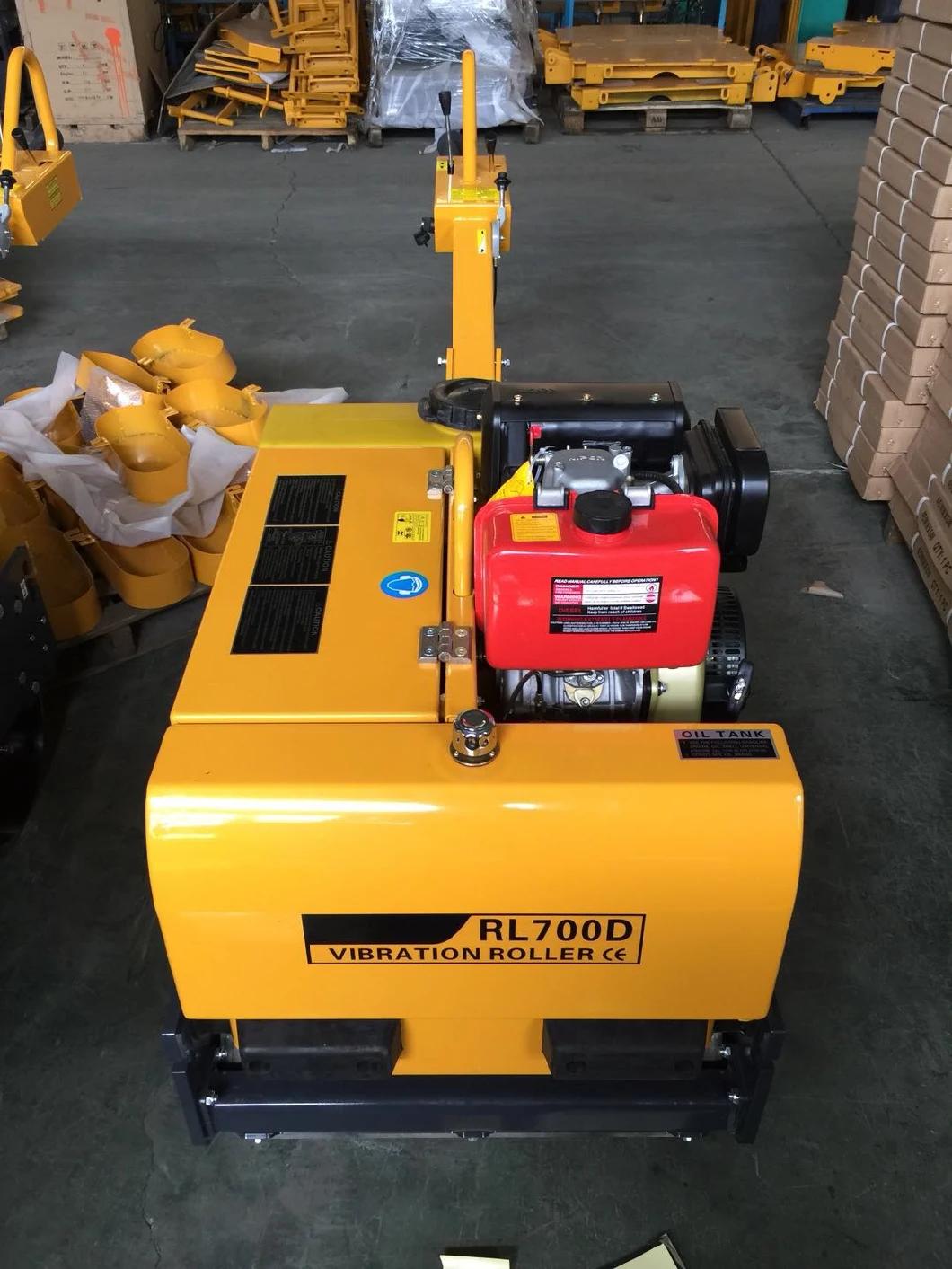 Hydraulic Double Drum Walk Behind Vibratory Asphalt Road Roller