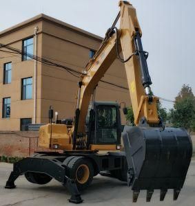 14.5ton Machine Weight Hydraulic Crawler Excavator with Air Condiation for Sale