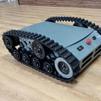 Small Robot Chassis Rubber Track Undercarriage with 80kg Load Bearing