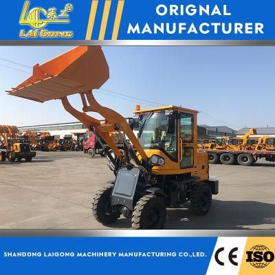 Lgcm CE Approved Articulated 1500kg Small Mini Wheel Loader with Quick Hitch