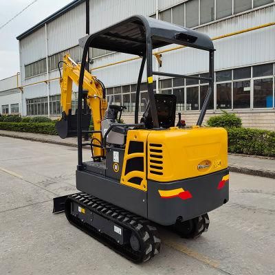 Shanzhuang Fw18-9 CE ISO TUV Small Excavator Mini Digger Excavator with Rubber Track Cheap