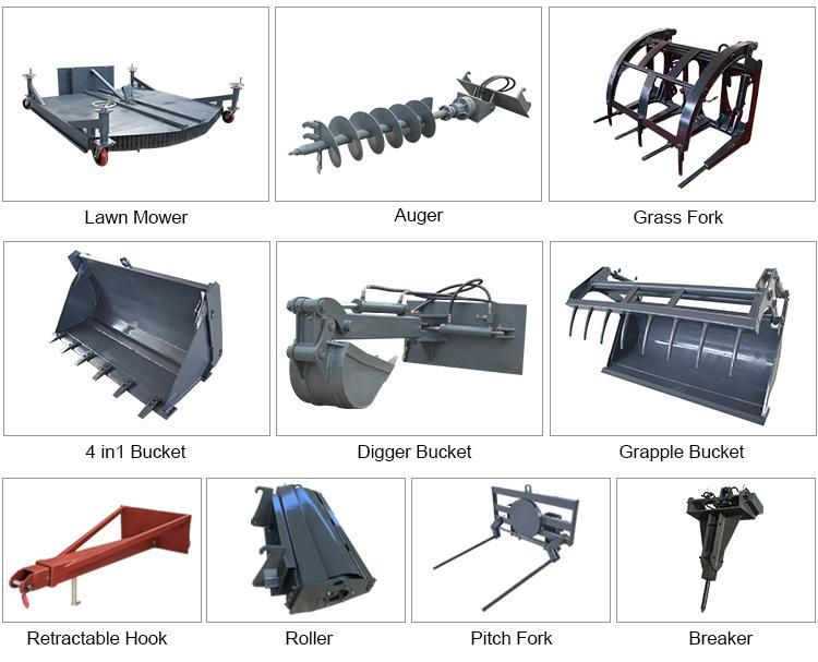 Multifunctional Mini Farm Telescopic Small Front End Loader Tl1500 for Sale