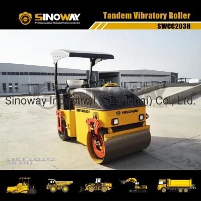 New 3ton Mini Combination Aasphalt Roller Ride on Double Steel Drum Road Roller