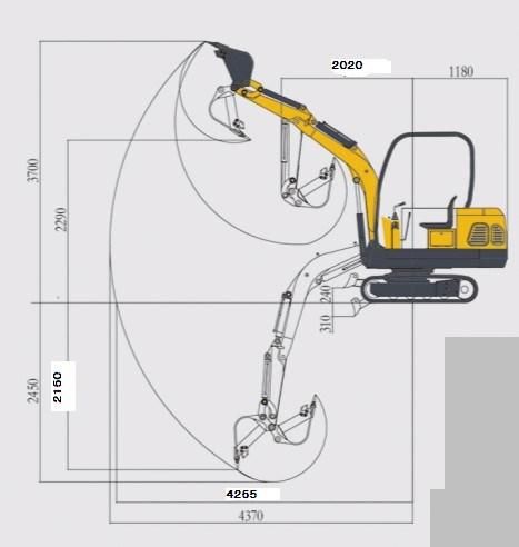 Official 1.5 Ton- 21 Ton Mini Small Digger Excavator, Hydraulic Wheel Excavator, Mining Crawler Excavator Machine, China New Excavator with Parts for Sale
