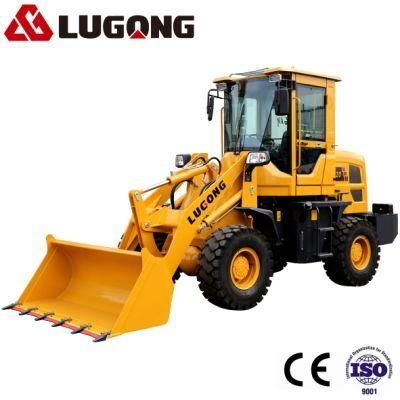 Lugong Brand T920 High Operation Safety Wheel Loader for Food and Beverage Factory 4WD Small Mini Compact Front End Wheel Loader