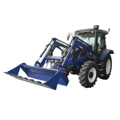 High Cost Performance 80HP Tractor with Front End Loader for Sale