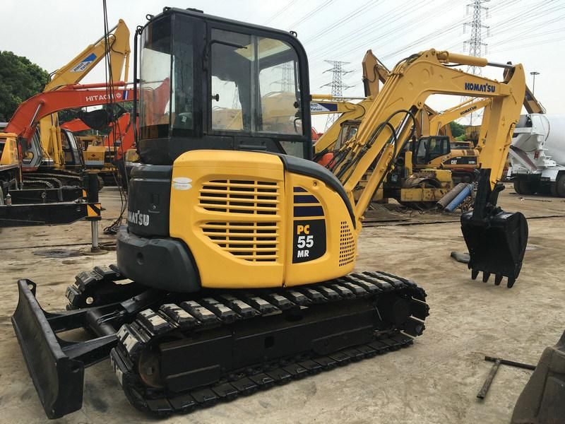 Slightly Used Komatsu 5t MIDI Excavator Komatsu PC55mr PC50mr Excavator with Rubber Track