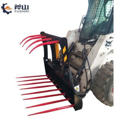 Skid Steer Loader with Bale Handler