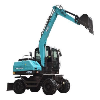 Wheeled Digger Mini Excavator Factory Direct Sale 6 Ton Wheel Excavator Price