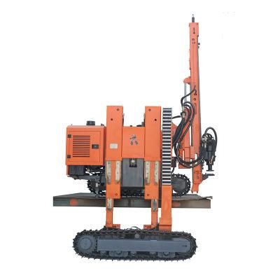 Mountain Solar Pile Driver for Hard Rock Pile Hole Drilling