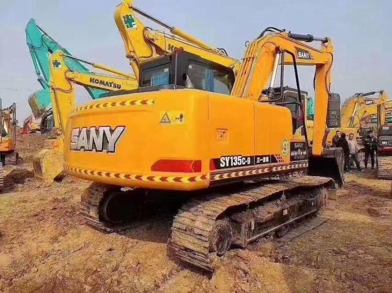 13 Ton Used Secondhand Sany Sy135c-9 Hydraulic Crawler Track Construction Machinery Equipment Backhoe Excavadora Usada Excavatrice Excavator Excavators Running