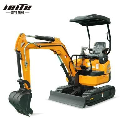 New Design Mini Escavatori Da Giardino Garden Machine Mini Digger Excavator 1ton 1.5 Ton 2.0ton Farm Construction