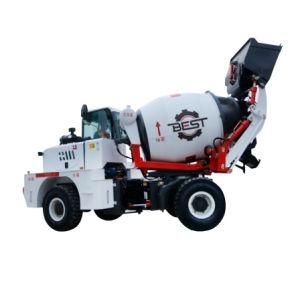 Chinese 1m3 Diesel Self Loading Concrete Mixer with Mobile Truck