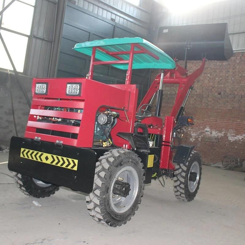 Hot Sale Mini Small Tractor with Front End Loader and Cheapest Articulated Mini Wheel Loader