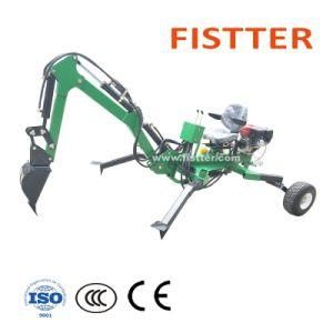 Fistter 9HP / 15HP Towable Mini Loader Backhoe, Gasoline Engine Powered ATV Towable Backhoe