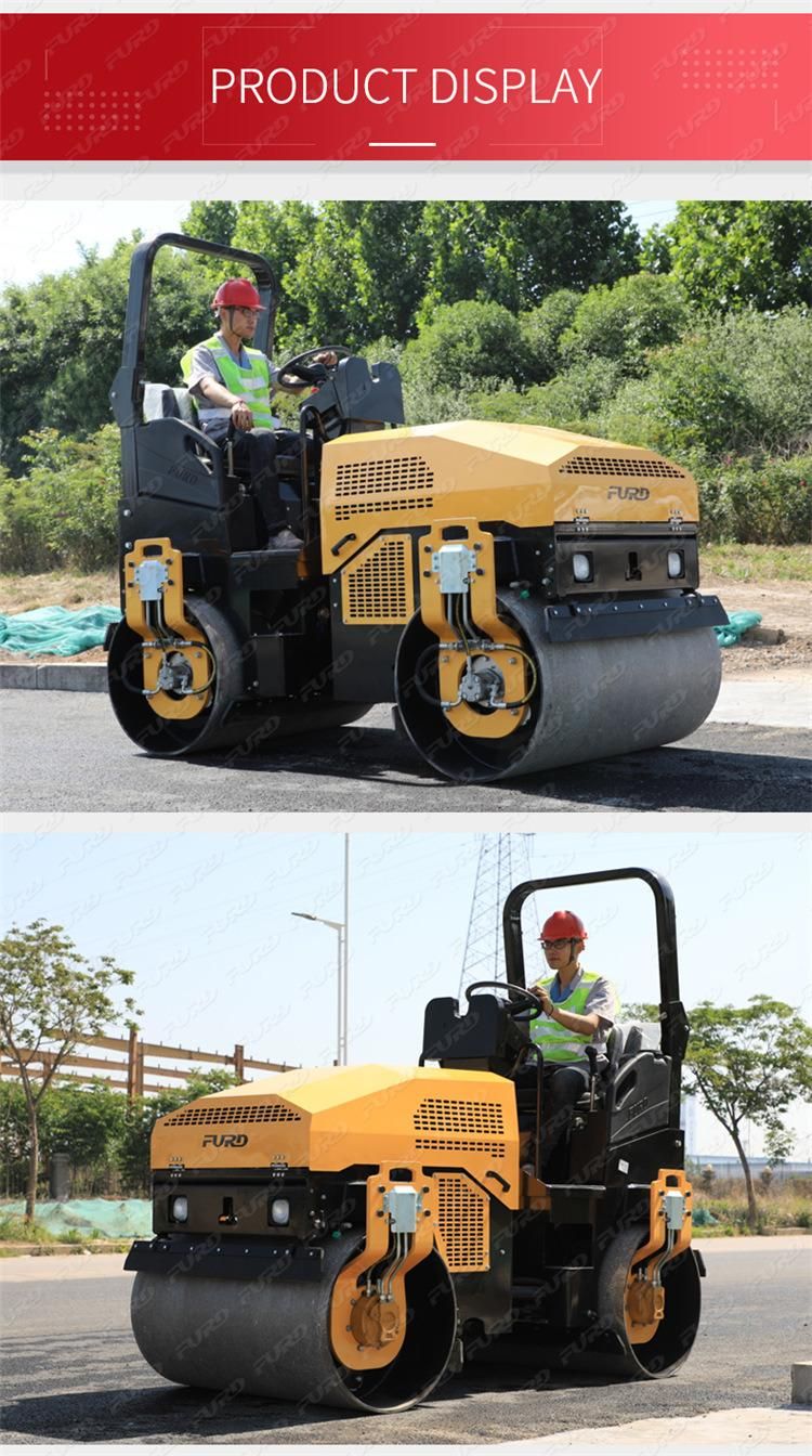 Self-Propelled Double Drum Compactor Vibratory Road Roller Fyl-1200