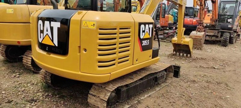 Caterpillar Cat 305.5 Mini Small Used Second Hand Crawler 5 Ton Digger Hitachi Excavator Excavadora Usada Excavatrice Pelle D′occasion Excavators for Sale Price