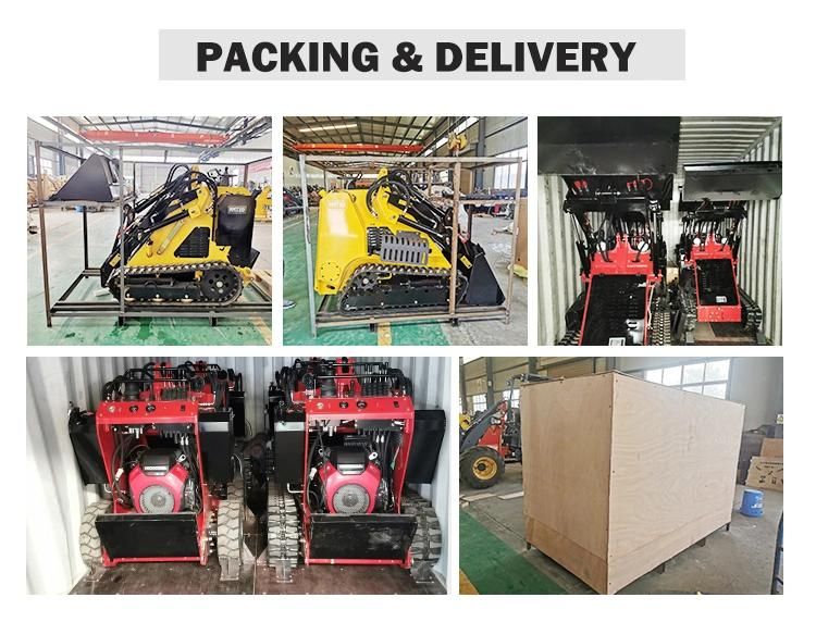 Compact Skid Steer Loader Mmt80 Mini Front End Tracked Backhoe Loader