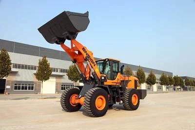 Ensign 6 Ton Wheel Loader with 3.5m3 Bucket Used for Heavy Working Conditions